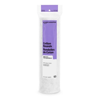 Hypoallergenic 100% Cotton Rounds 100 Count Soft Facial Pads