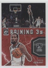 2021-22 Panini Donruss Optic Raining 3s Red Prizm 21/99 Kevin Durant #10 7y2