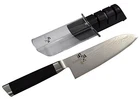 KAI Damascus Santoku Knife 165mm & Diamond Mondo & Serra Mick Sharp Knife Set