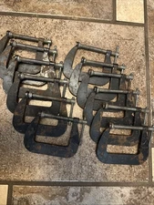 12 Cincinnati Tool No 56 Super Jr 3" C-Clamps Forged Steel Heat Treated - USA