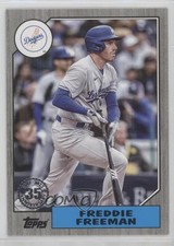 2022 Update 1987 Topps Baseball Black 232/299 Freddie Freeman #87TBU-25 3q5