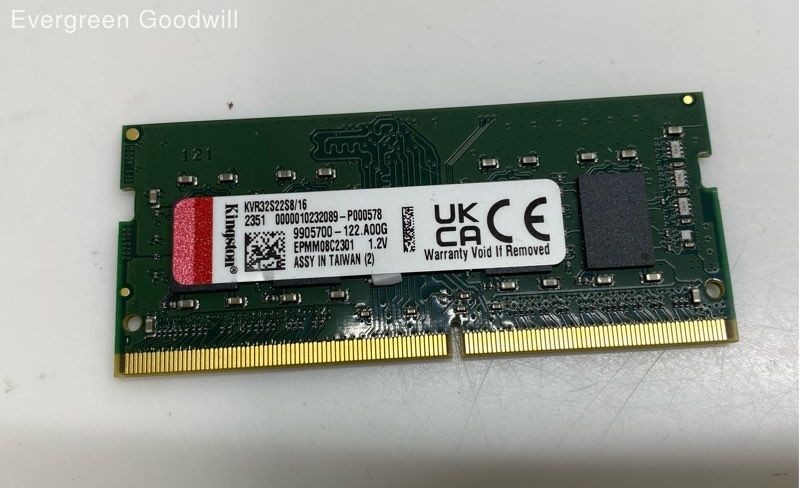 Kingston KVR32S22S8/16 16GB 3200MHz SODIMM laptop RAM module P/R