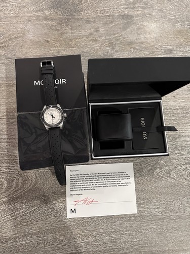 Montoir Diver à cadran blanc (MWMOD-01 V1) Swiss Sellita SW200-1, 200MWR - Jeu complet