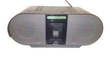 Sony ZS-S4iP Boombox CD-RW Playback Radio iPod Dock ZS-S41P Tested Works