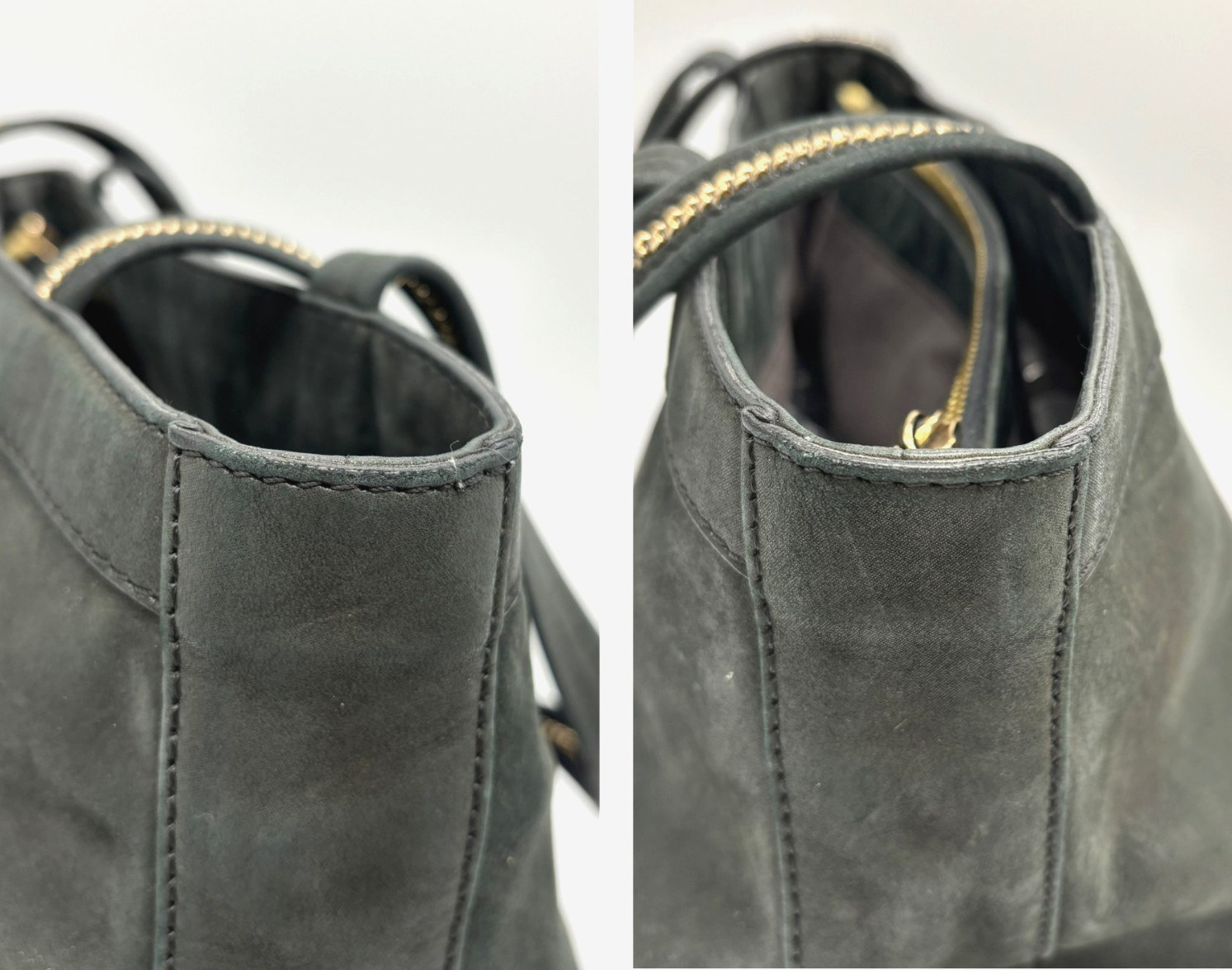 FENDI Shoulder Bag Hand Bag Selleria Leather FF Authentic thumbnail 12