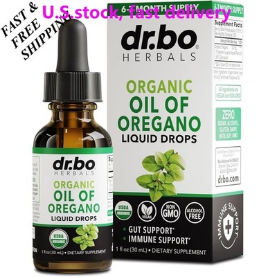 LUXRY NEW Oregano Oil Organic Liquid Drops - 6 Month Supply Organic Oil