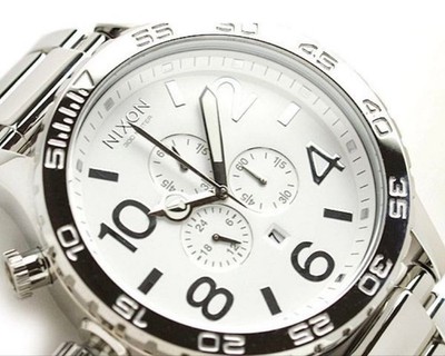 NIXON 51-30 Chronograph Men's Watch Stainless Steel 300M Waterproof used