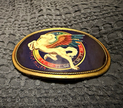 Pacifica Vintage Steve Miller Band Pegasus Winged Horse Western Belt Buckle