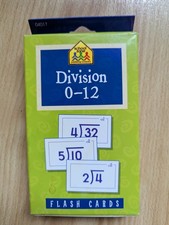School Zone Math Division Flash Cards Complete Set