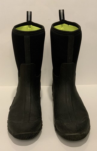 Muck Boot Co. Edgewater Classic Mid Black Rubber Boots 060021 HDS Men's - Picture 4 of 9
