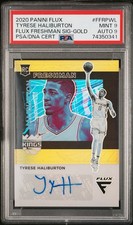 2020-21 Tyrese Haliburton GOLD Prizm Auto Rookie RC Flux # 3/10 PSA POP 2 🔥