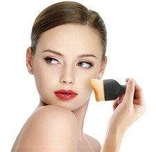 Angled Flat Foundation Brush High Density Face Body Kabuki Liquid Foundation 
