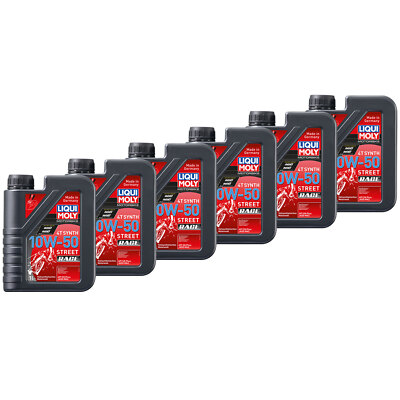 6x 1 Liter Öl LIQUI MOLY Motor Motoröl Vollsynthetisches High-Performance 10W-50
