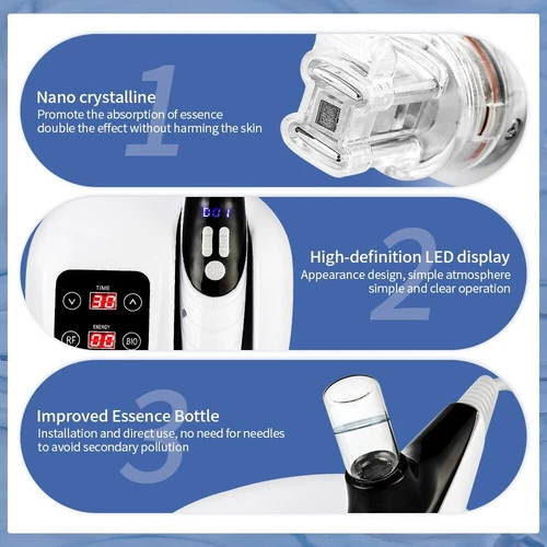 EMS Meso Injektor keine Nadel Haut Falten Entfernung Pflege Maschine RF Mesotherapie Pistole - Bild 6 von 12