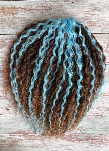 Dreadlocks Boho Curls DE 54 pieces - 108 ends + free elastic band decoration - Picture 2 of 5