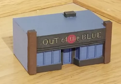 Z Scale Building Main Street Store White Unpainted