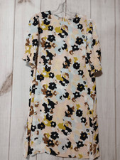 Loft Outlet Dress Ladies 6 Black Peach Light Weight