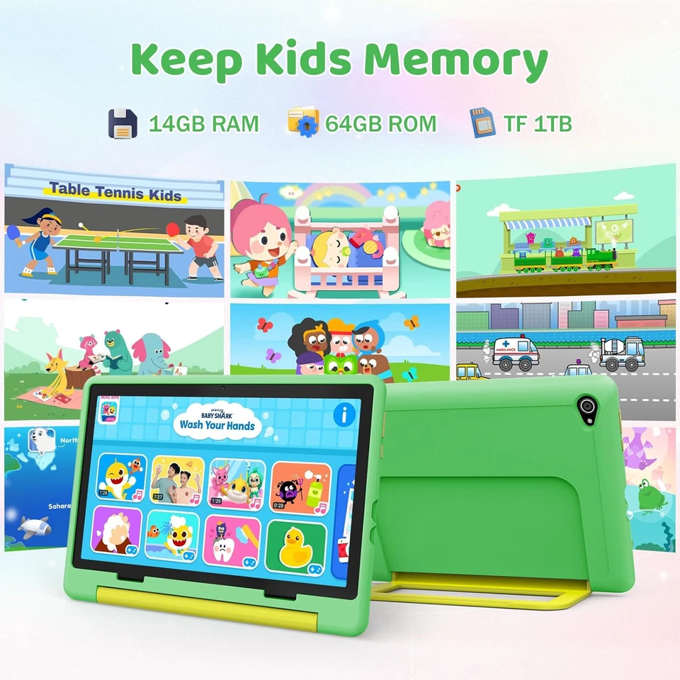 Kids Tablet 10 Inch Android 14 Tablets for Kids with 1280 * 800 IPS Display, 14G - Image 4 of 4