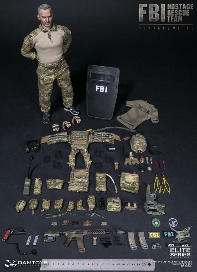 1/6 DAMTOYS DAM 78042 FBI Hostage Rescue Team Agent Action Figure