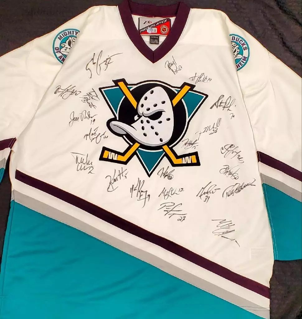 Mighty Ducks of Anaheim authentic team practice jersey