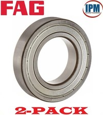 2-PACK NEW  FAG 6204-2ZRC3 Deep Groove Ball Bearing 20x47x14mm, Metal Shields