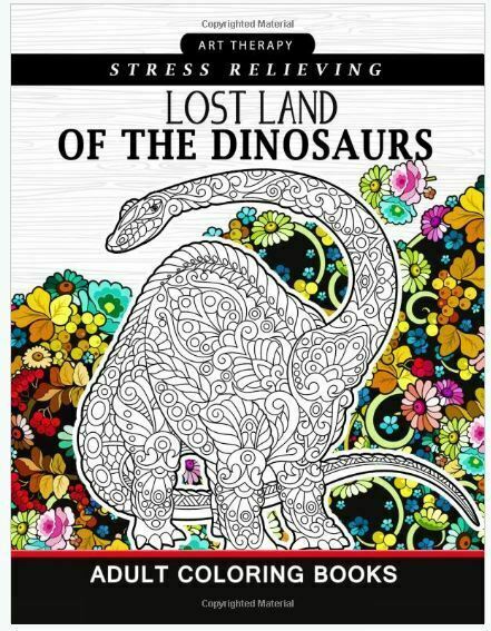 Download Lost Land of the Dinosaur : Coloring Book for Adults ,kids ...