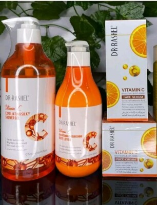 Dr. RASHEL Vitamin C Brightening / Nourishing & skin whitening Body Lotion Set
