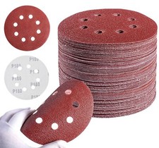 150PCS 5in Sanding Discs 40 Grit Hook and Loop 8-Hole 125mm Orbital Sander Paper 0.22 per gallon