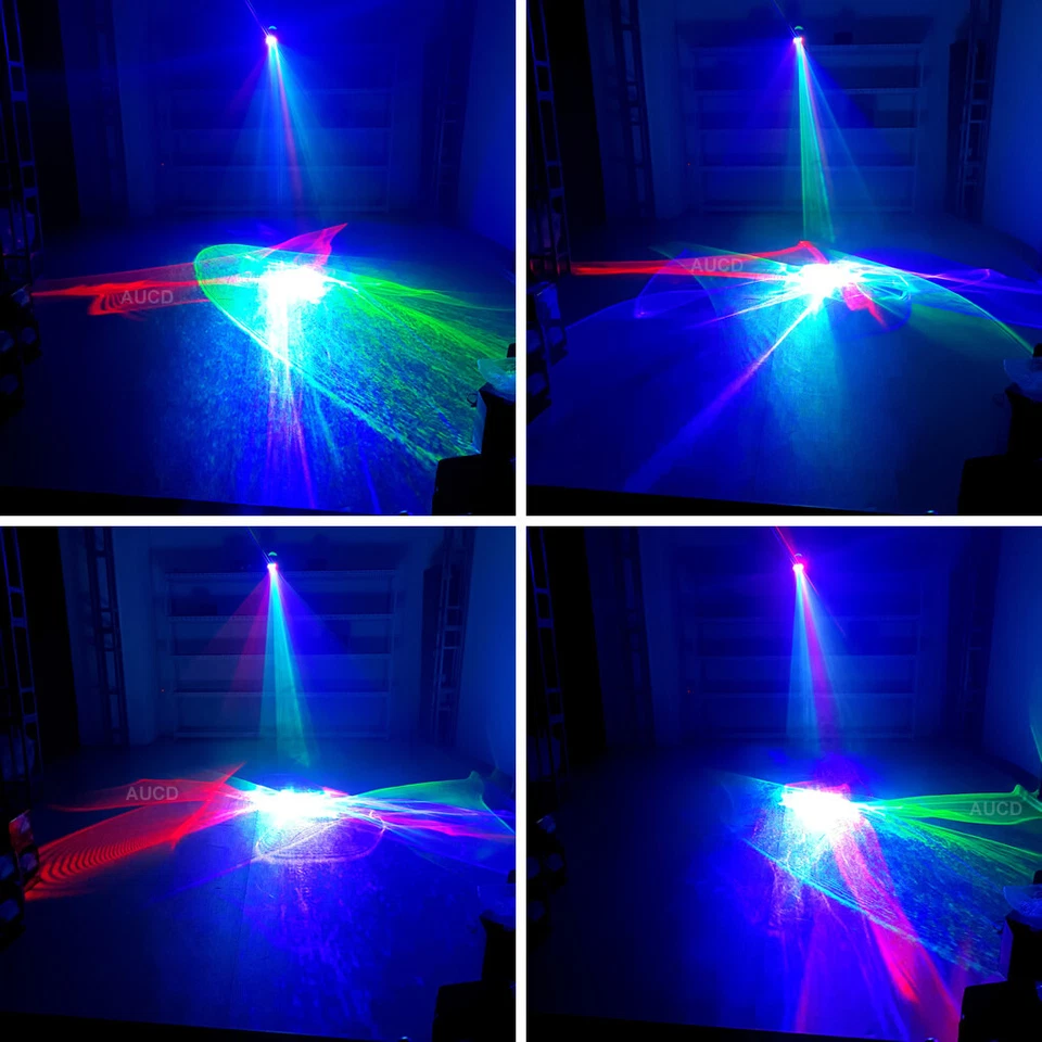 IP65 Waterproof 3W RGB Sky Aurora Projector Laser DMX Decor DJ Show Stage Lights - Image 4 of 4