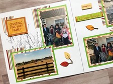 Autumn Scrapbook Pages, Fall Layouts, Pumpkin Patch Pages, Autumn Layouts
