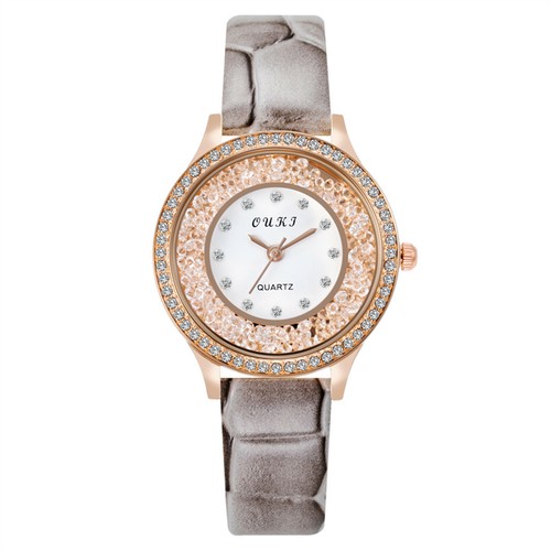 Women's Fashion Retro Casual Watch Diamond Inlaid Quartz Simple Wrist Watches - Picture 11 of 14