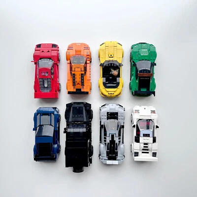 THE GOOD IDEA 8x Wall Mount Hook for Lego Speed Champions Cars - Easy Install Floating Display