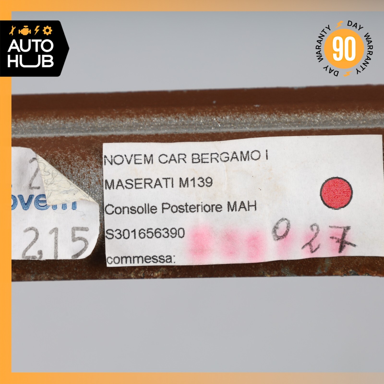 Maserati Quattroporte M139 Center Console Rear A/C Control Trim Bezel Wood OEM