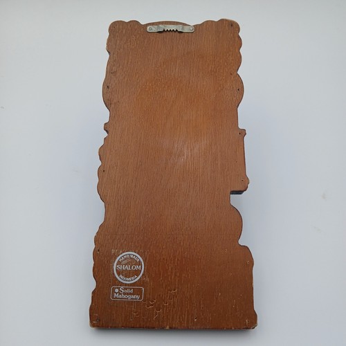 VTG God Bless Our Home Plaque Wall Hanging Hand Carved Mahogany Wood Indonesia - Picture 13 of 14
