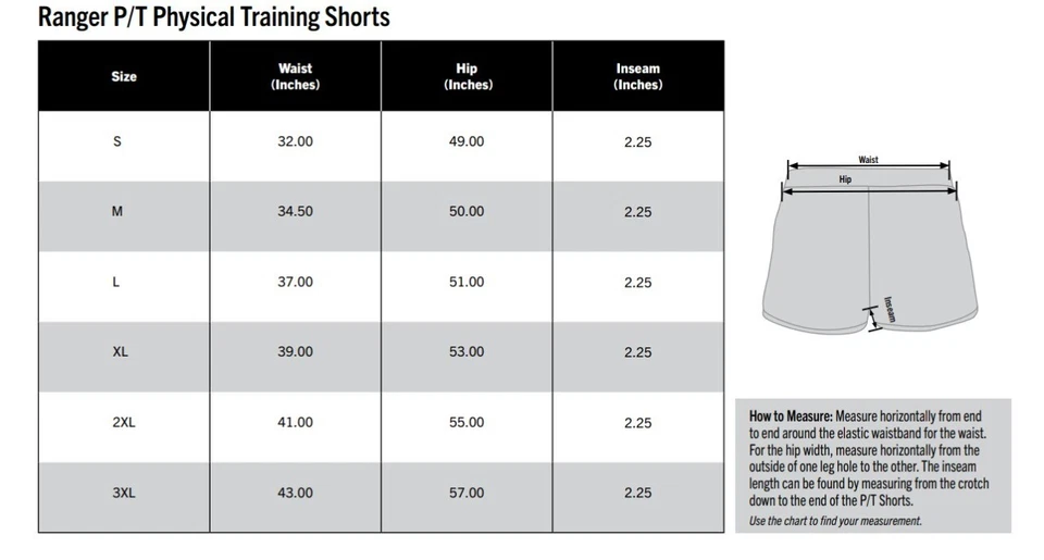 Bragas Ranger, Sedos Militares PT Pantalones Cortos Correr Entrenamiento Físico Entrenamiento Correr Foto 2 de 2