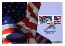 Sc. 5161 U.S Flag 2017 Dragon Cards Baseball Combo FDC