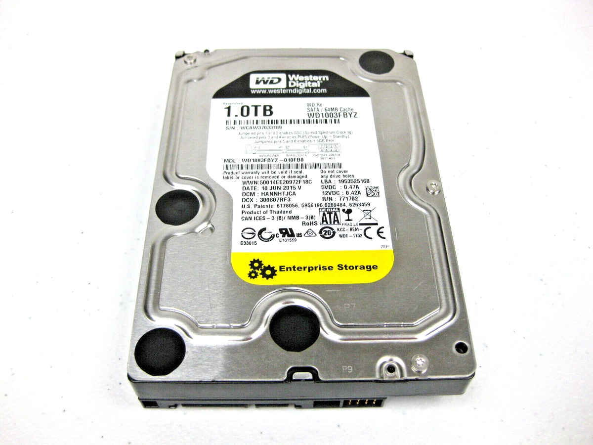 Western Digital WD Re WD1003FBYZ 1TB SATA III 3.5