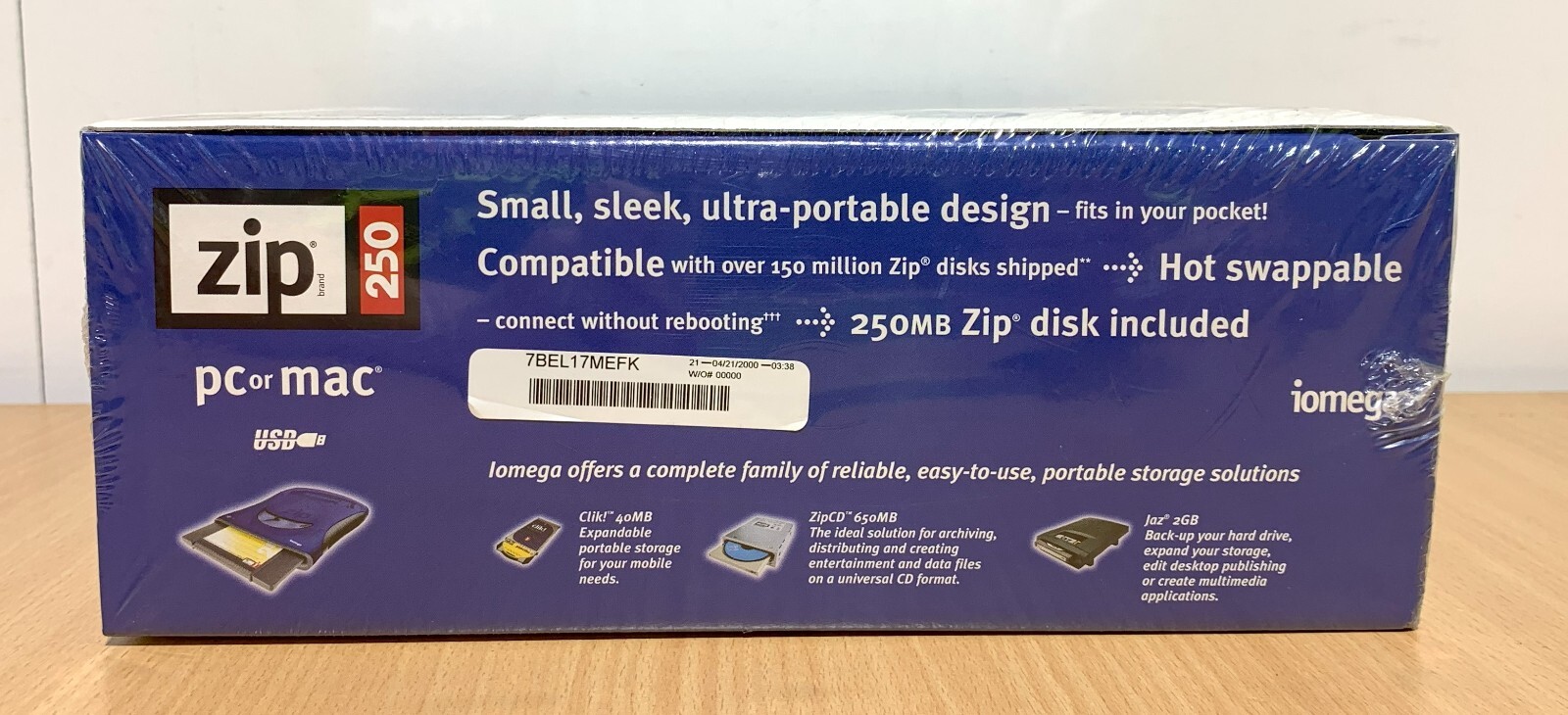 Iomega Zip Drive 250 USB External Drive 250MB *Brand New And Sealed* eBay