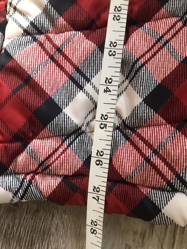 Jason Maxwell Woman’s Vest Ruby Plaid Outdoor Collection Size large Puffer Red - Picture 8 of 8