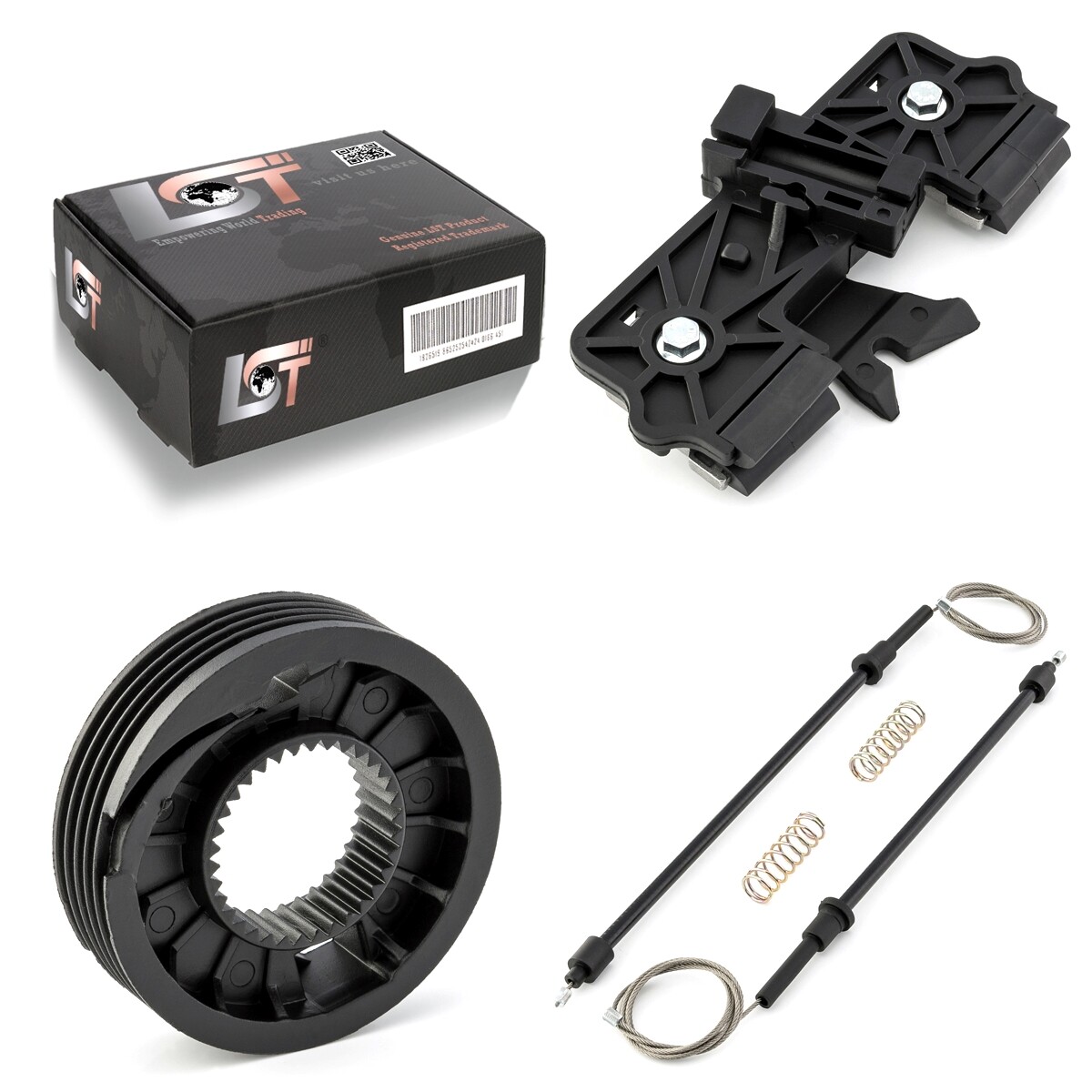 Window Regulator Repair Kit Cable Roller Metal Slider Left for FORD FIESTA 6