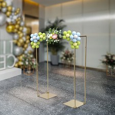 1x1.2M Golden Metal Wedding Arch Backdrop Stand kIT for Wedding Party Decoration