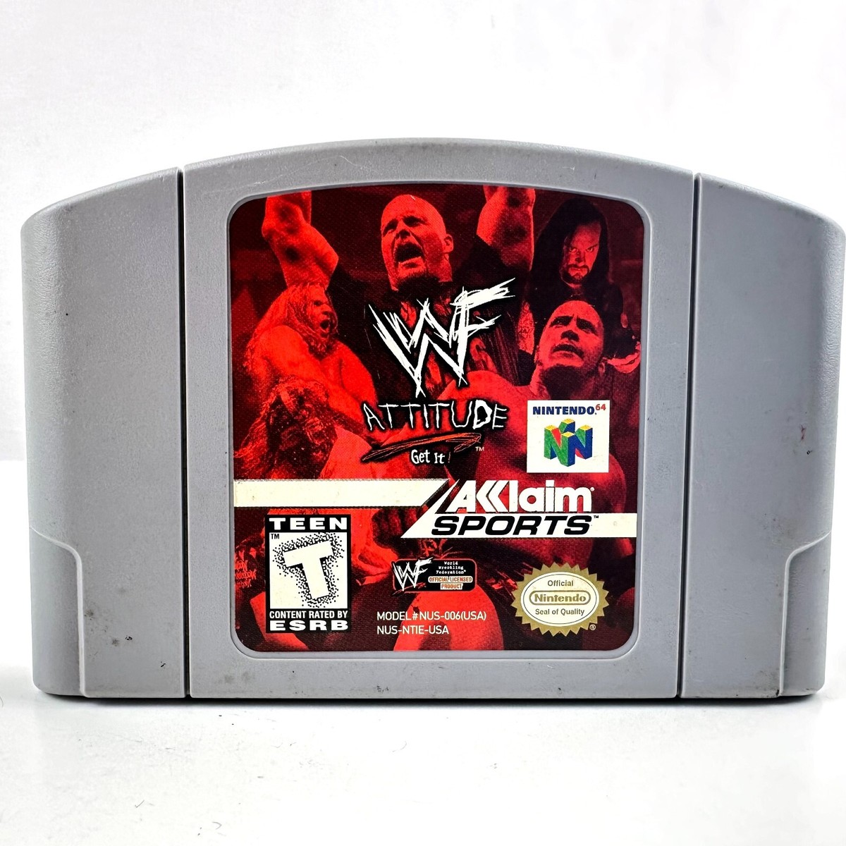 WWF Attitude Nintendo 64 N64 Authentic Retro Wrestling Super Fun