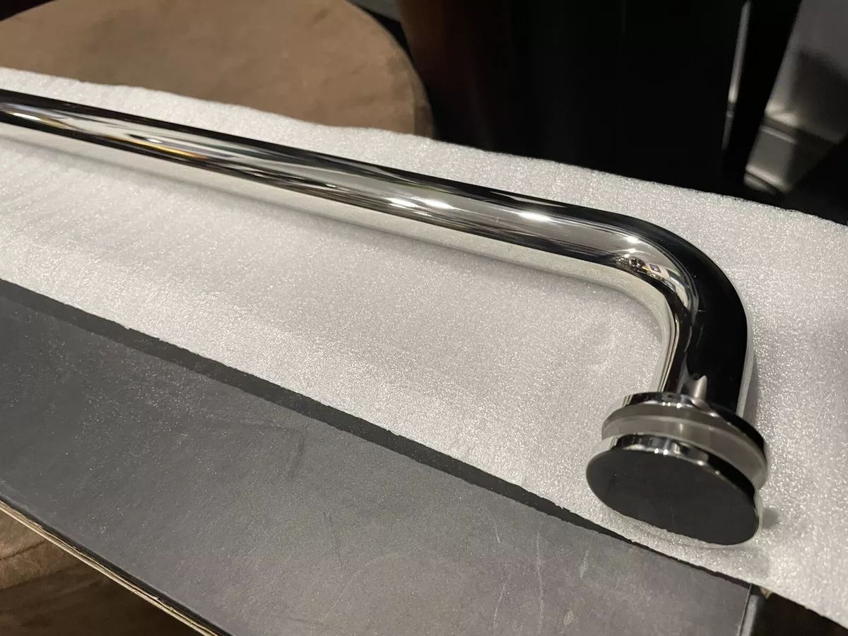 Shower door handle towel bar combo hot sale