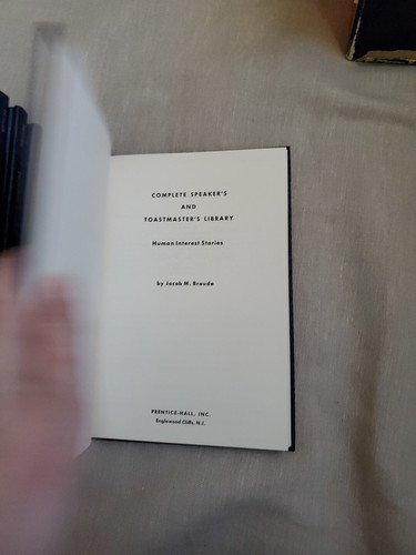Jacob M. Braude 1965 8 Vol Box Set-Speaker's Toastmaster's Library (Box wear) - Imagen 15 de 15