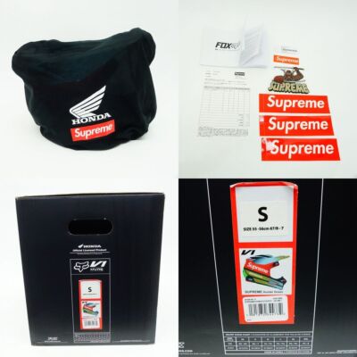 Supreme Honda Fox Racing V1 Helmet Moss Size Small 55-56cm