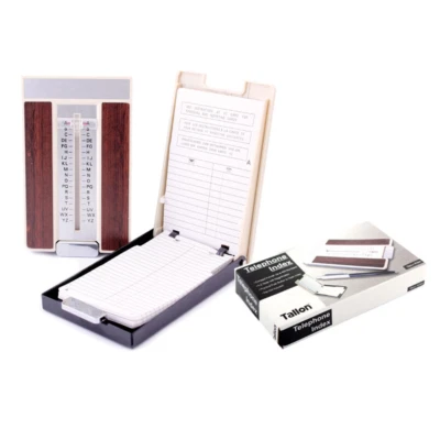 TALLON A-Z Schieber Kippen Offen Telefon Adresse Index Buch Lager bis Zu 400 Zahlen