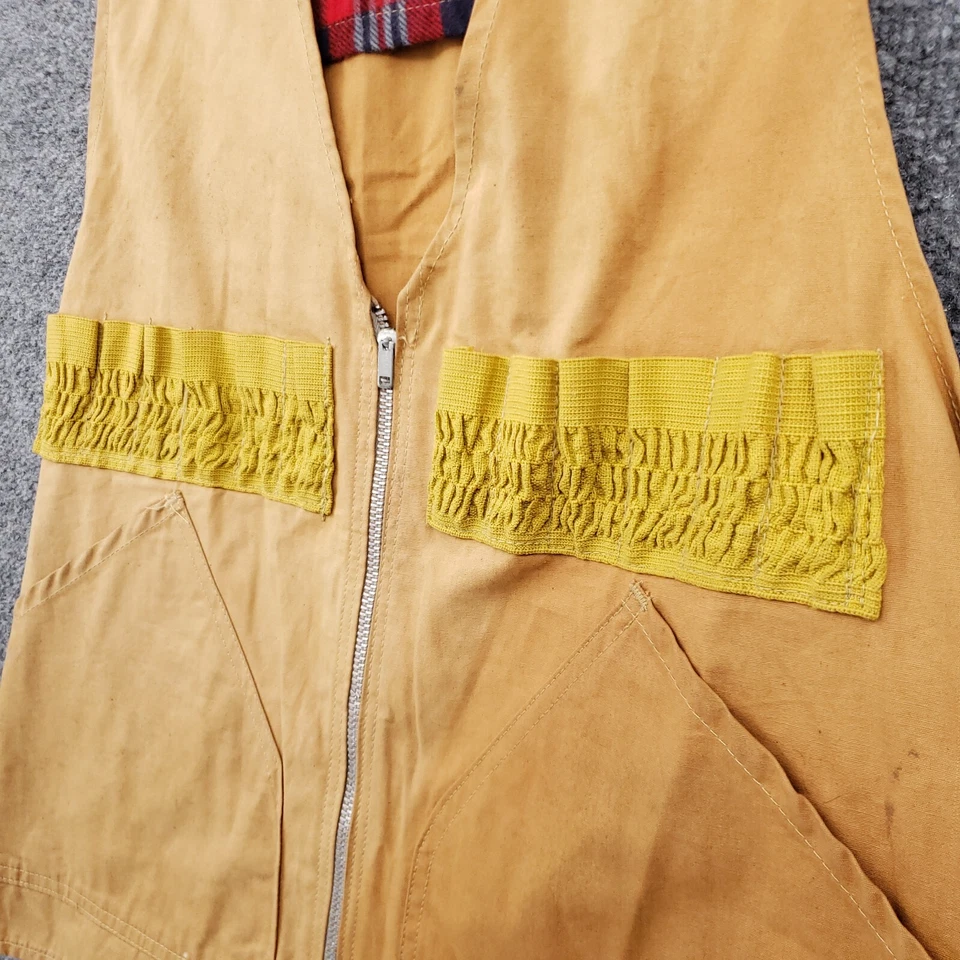 Westernfield By Hawthorne Vest Mens Small Brown Vintage Gun Shooting Hunting - Image 4 of 4