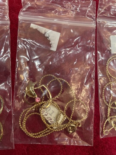 Lotto di 7 Collane Oro Nuove/Etichetta, Cuore, Farfalla, Perline. Portaciondolo, + - Foto 18 di 24
