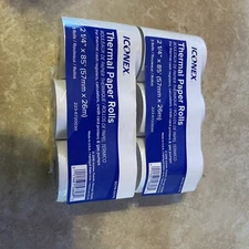 (SIX ROLLS) THERMAL PAPER 2 1/4" x 85'  POS REGISTER RECEIPT/CALCULATOR USA MADE
