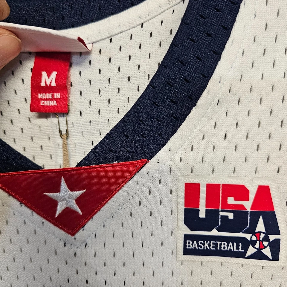 NWT Mitchell &Ness 2004 USA Olympics Sheryl Swoopes 7 White Jersey Adult M $135 - Image 3 of 4